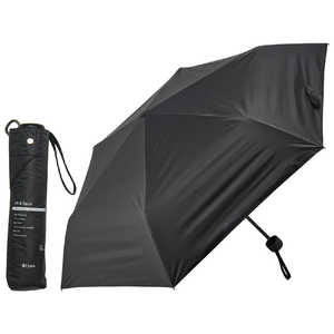 KIZAWA ユニセックス日傘 55cm6本骨 ricca ［晴雨兼用傘 /55cm］ ブラック K020-M55I-black