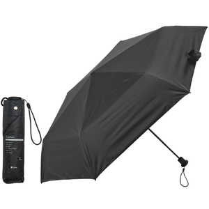 KIZAWA ユニセックスコンパクト日傘50cm6本骨 solano ［晴雨兼用傘 /50cm］ ブラック K410-M50I-black
