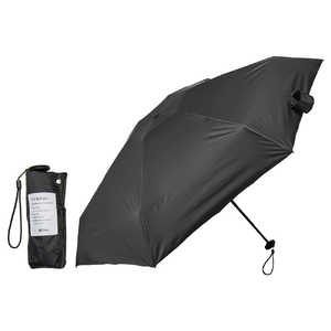 KIZAWA 5段式コンパクトスリム日傘 nano ［晴雨兼用傘 /50cm］ ブラック M50BC-065RPI-black