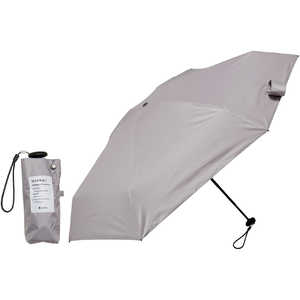 KIZAWA 5段式コンパクトスリム日傘 nano ［晴雨兼用傘 /50cm］ グレー M50BC-065RPI-grey