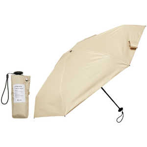 KIZAWA 5段式コンパクトスリム日傘 nano ［晴雨兼用傘 /50cm］ ベージュ M50BC-065RPI-beige