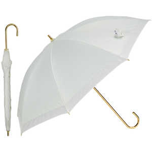 KIZAWA ショート丈オーガンジー日傘 bliss ［晴雨兼用傘 /50cm］ オフホワイト M49OK-081PI-off