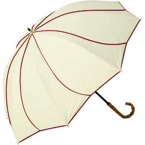 KIZAWA ショート丈日傘 55cm8本骨 花びらデザイン icolon ameri ［晴雨兼用傘 / 55cm］ オフ×レッド M55HB-081API-off-red