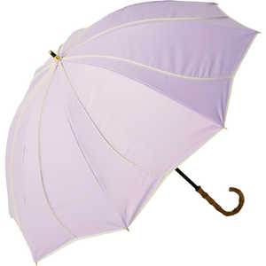 KIZAWA ショート丈日傘 55cm8本骨 花びらデザイン icolon ameri ［晴雨兼用傘 / 55cm］ ラベンダー×オフ M55HB-081API-Lavender-off