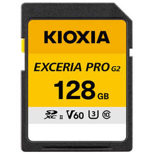 KIOXIA �L�I�N�V�A (�����A�ʁE8K�^��ɂ�������)SDXC�J�[�h EXCERIA PRO G2(�G�N�Z���A�v��) �mClass10 / 128GB�n KSDHU-B128G