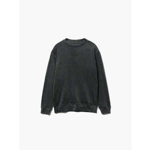 TENTIAL BAKUNEベロアロングスリーブクルーネックダークグレー(XL) 25FSBA042U00290007N