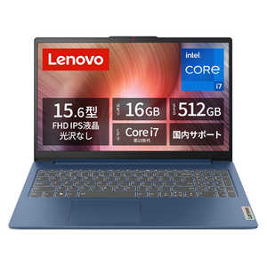 Υܥѥ Lenovo Ρȥѥ IdeaPad Slim 3i Gen 8 [15.6 /Win11 Home /Core i7 /16GB /512GB] ӥ֥롼 83EM009JJP