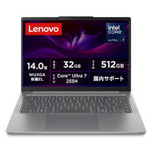 レノボジャパン Lenovo ノートパソコン IdeaPad Slim 5i Gen10 [ 14型 / Win11Home / Core Ultra 7 / メモリ32GB / SSD512GB / Office ] ルナグレー 83NC0006JP