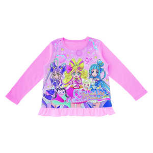 バンダイ BANDAI 光る!2TOPSニットパジャマ キミとアイドルプリキュア♪(B) ピンク 120cm バンダイ BANDAI 光る!2TOPSニットパジャマ キミとアイドルプリキュア♪(B) ピンク 120cm