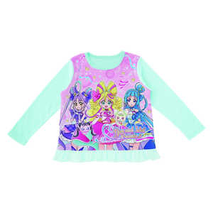 バンダイ BANDAI 光る!2TOPSニットパジャマ キミとアイドルプリキュア♪(B) サックスブルー 130cm バンダイ BANDAI 光る!2TOPSニットパジャマ キミとアイドルプリキュア♪(B) サックスブルー 130cm
