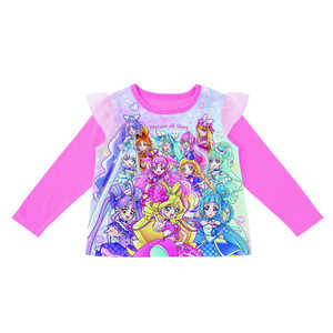 バンダイ BANDAI 光る!2TOPSニットパジャマ プリキュアオールスターズ ローズピンク 110cm バンダイ BANDAI 光る!2TOPSニットパジャマ プリキュアオールスターズ ローズピンク 110cm