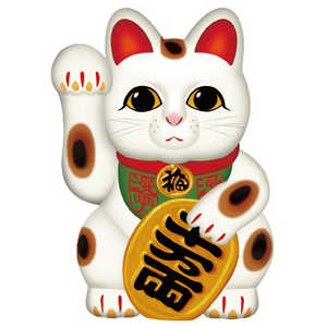 ギャラデザインファクトリー ギャラデザイン ダイカットシール 招キ猫 白 ST021 ギャラデザインファクトリー ギャラデザイン ダイカットシール 招キ猫 白 ST021