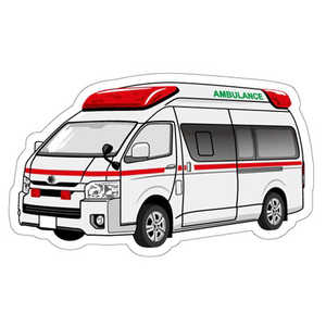 ギャラデザインファクトリー ギャラデザイン ダイカットシール 救急車 ST106 ギャラデザインファクトリー ギャラデザイン ダイカットシール 救急車 ST106