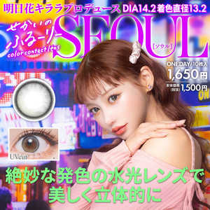 WSCALE (度あり/-3.25) せかいのふるーりー ソウル (BC8.6/DIA14.2) 10枚入 カラコン 