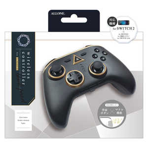 アローン Switch2用ワイヤレスコントローラー ブラックパール ALLONE ALG-NS2WCPBK アローン Switch2用ワイヤレスコントローラー ブラックパール ALLONE ALG-NS2WCPBK