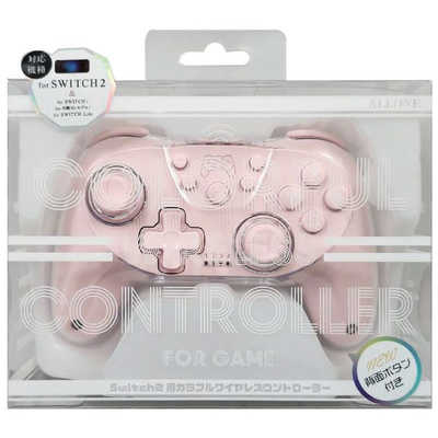 アローン Switch2用カラフルコントローラー ピンク ALLONE ALG