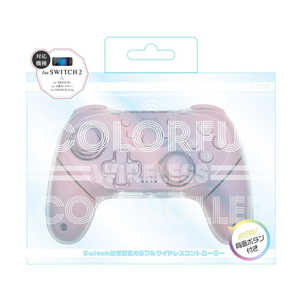 アローン Switch2用カラフルコントローラー ピンク ALLONE ALG-NS2CT004PI アローン Switch2用カラフルコントローラー ピンク ALLONE ALG-NS2CT004PI
