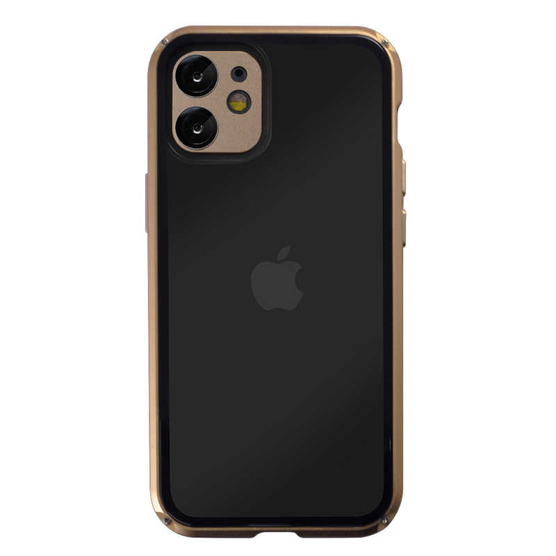 サムライワークス サムライワークス iPhone12 mini 360°両面保護バンパーケース GOLD HFAGEI1201GD(ゴｰ HFAGEI1201GD(ゴｰ