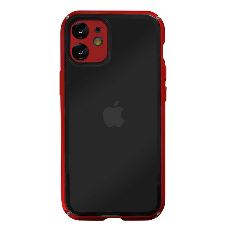 サムライワークス サムライワークス iPhone12 mini 360°両面保護バンパーケース RED HFAGEI1201RD(レット HFAGEI1201RD(レット