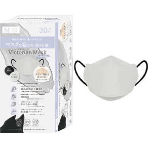 サムライワークス Victorian Mask（ヴィクトリアンマスク）レディースサイズ バイカラー 30枚入 グレージュ×ブラック 