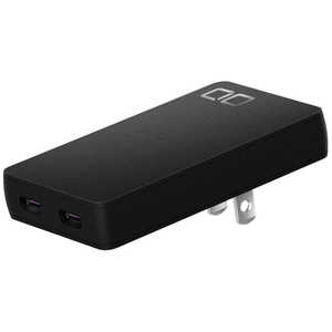 CIO PD対応AC充電器 USB Type-C×2ポート GaN [2ポート /USB Power Delivery対応 /Smart IC対応 /GaN(窒化ガリウム) 採用] CIOG67W2CSBK