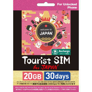 �O���A�W�[�� Tourist SIM for Japan 20GB 30���� TSJ20GB30D3