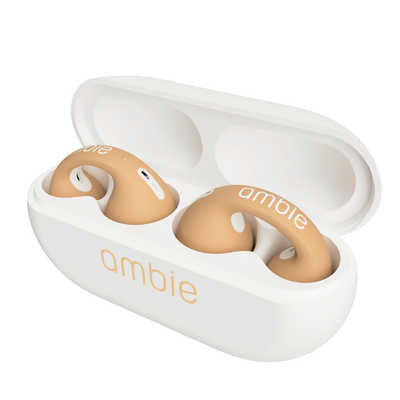 【美品】ambie AM-TW01-LTC ワイヤレスイヤホン Latte AMBIE フルワイヤレスイヤホン ambie sound earcuffs AM-TW01