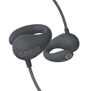 AMBIE イヤホン 耳かけ型 ［φ3.5mm ミニプラグ］ Asphalt Black AM-02BQ