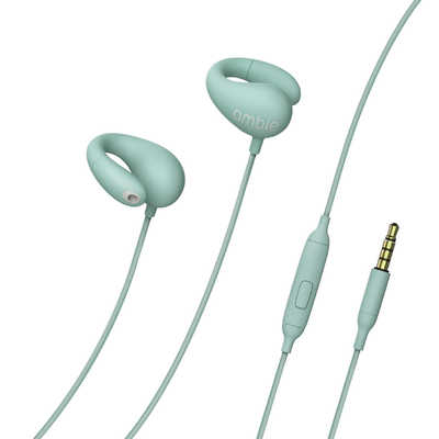 AMBIE イヤホン 耳かけ型 ［φ3.5mm ミニプラグ］ Ash Green AM-02AGQ