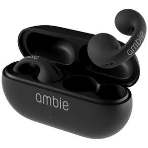 AMBIE ambie sound earcuffs Black × Black ［ワイヤレス(左右分離) /Bluetooth対応］ Black × Black AM-TW02/BBC