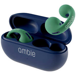 AMBIE ambie sound earcuffs Green × Indigo [ワイヤレス(左右分離) /Bluetooth対応] AM-TW02/GIC