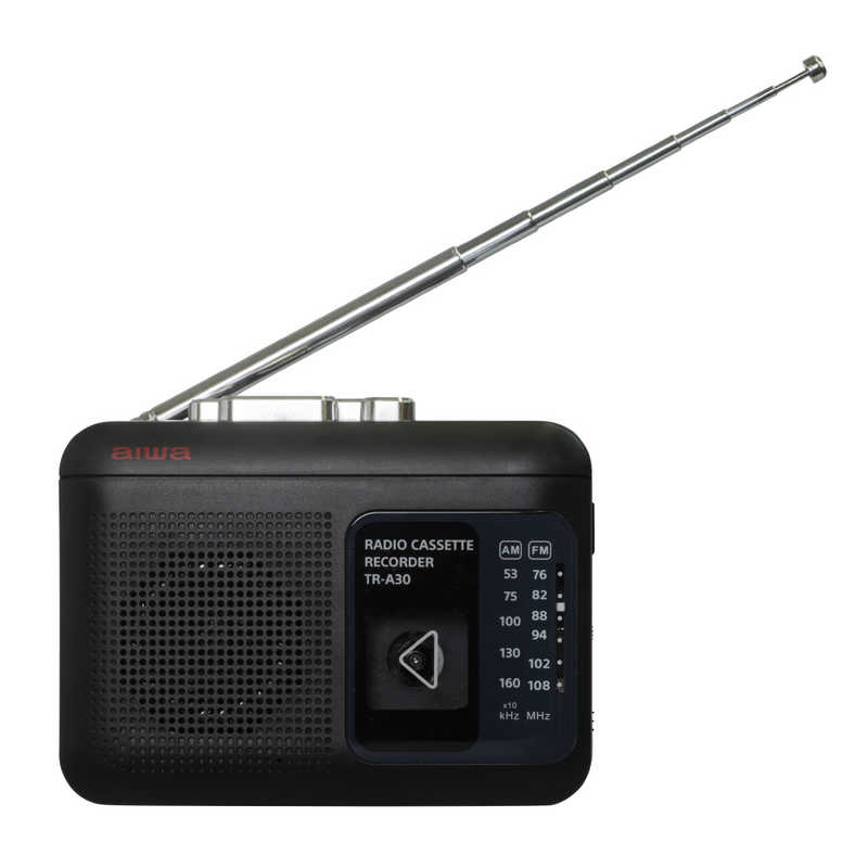 アイワ　AIWA アイワ　AIWA ラジオ付きカセットレコーダー [ラジオ機能付き] TR-A30B ブラック TR-A30B ブラック