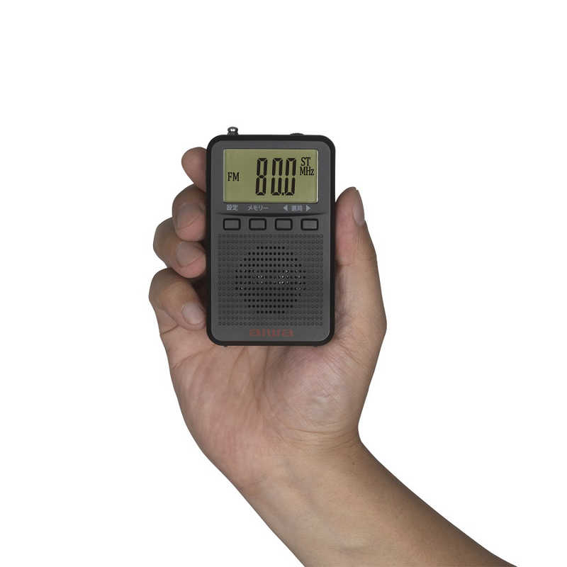 アイワ　AIWA アイワ　AIWA ポータブルラジオ ワイドFM対応 ブラック AR-DP35B AR-DP35B