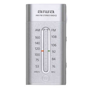  アイワ AIWA AIWA ポケットラジオ シルバー [AM/FM /ワイドFM対応] S ARAP40