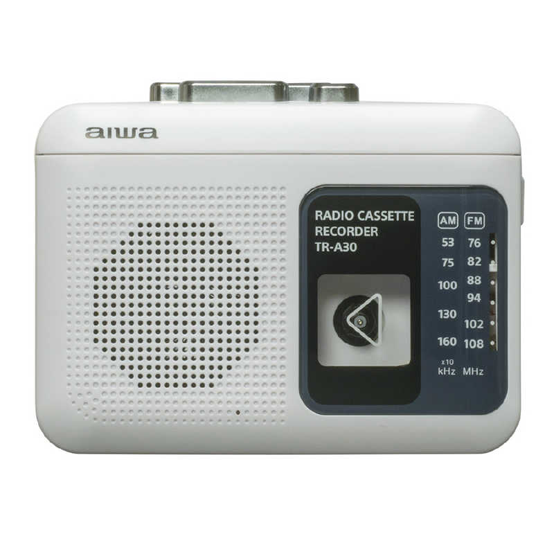 アイワ　AIWA アイワ　AIWA ラジオ付きカセットレコーダー ホワイト TR-A30W [ラジオ機能付き] TR-A30W [ラジオ機能付き]