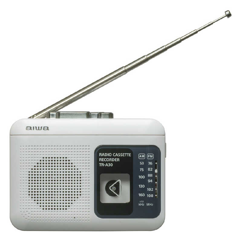 アイワ　AIWA アイワ　AIWA ラジオ付きカセットレコーダー ホワイト TR-A30W [ラジオ機能付き] TR-A30W [ラジオ機能付き]