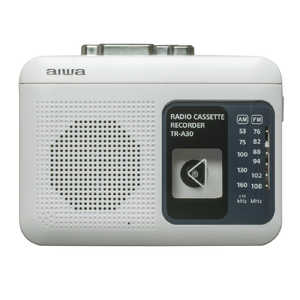 アイワ　AIWA ラジオ付きカセットレコーダー ホワイト TR-A30W [ラジオ機能付き]
