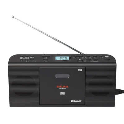 アイワ AIWA Bluetooth対応CDラジオ ブラック［電源:AC100V/単2