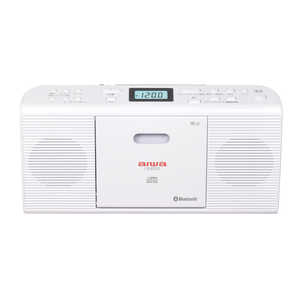 アイワ　AIWA Bluetooth対応CDラジオ ホワイト［電源:AC100V/単2形乾電池×6個(別売)］ CR-BS50