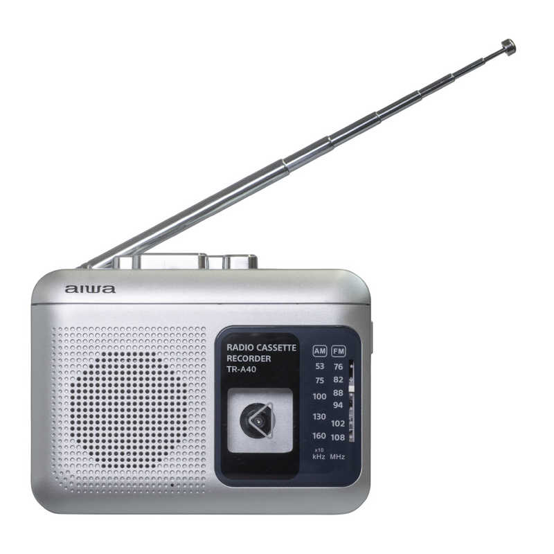 アイワ　AIWA アイワ　AIWA ラジオカセットレコーダー S(シルバー) ラジオ機能付き シルバー S ［ラジオ機能付き］ TRA40 TRA40