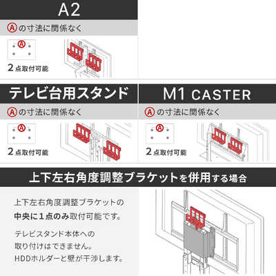 ナカムラ WALL テレビスタンド専用 HDDホルダー M05000167 の通販