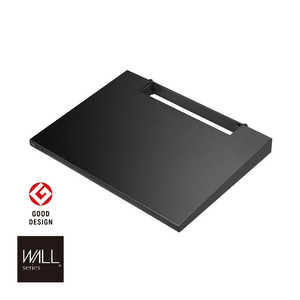 ＜コジマ＞ ナカムラ 壁寄せテレビスタンド V4専用棚板 WALL ウォール サテンブラック ブラック M05000239画像