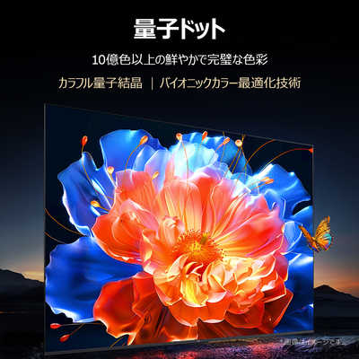 TCL Mini LED 量子ドット 液晶テレビ [ 75V型 / 4K対応 / 4Kチューナー
