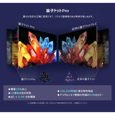 TCL 液晶テレビ [ 55V型 / 4Kチューナー内蔵 / YouTube 対応 ] 55C655