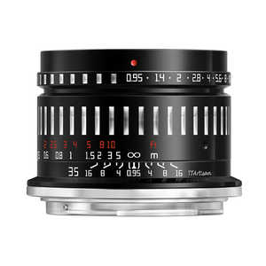 銘匠光学 カメラレンズ ニコンZマウント・APS-C ブラック×シルバー  TTArtisan 35mm f/0.95 C