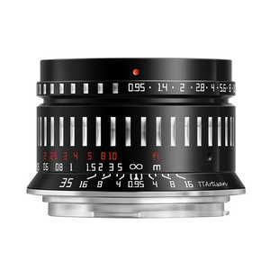 銘匠光学 カメラレンズ キヤノンRFマウント・APS-C ブラック×シルバー  TTArtisan 35mm f/0.95 C