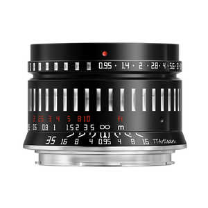 銘匠光学 カメラレンズ Lマウント・APS-C ブラック×シルバー  TTArtisan 35mm f/0.95 C