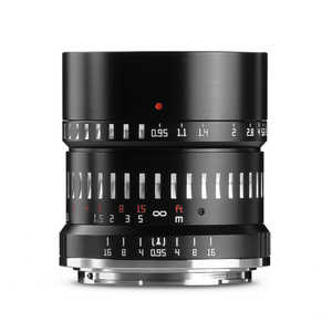銘匠光学 カメラレンズ  TTArtisan 50mm F0.95 C (ニコンZ/APS-C用) ブラック×シルバー