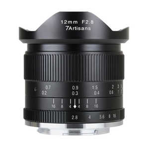 七工匠 カメラレンズ ［キヤノンEF-M /単焦点レンズ］ ブラック 7artisans 12mm F2.8 1228MB