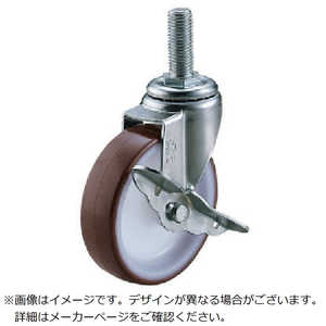 ユーエイキャスター ユーエイ ねじ込み式 自在 キャスター ウレタン 車輪径100mm ストッパー付き Sタイプ ST-S型 ネジ寸法M16×40ピッチ2 ST100URSM1640 ユーエイキャスター ユーエイ ねじ込み式 自在 キャスター ウレタン 車輪径100mm ストッパー付き Sタイプ ST-S型 ネジ寸法M16×40ピッチ2 ST100URSM1640